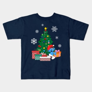 Smurf Around The Christmas Tree Kids T-Shirt